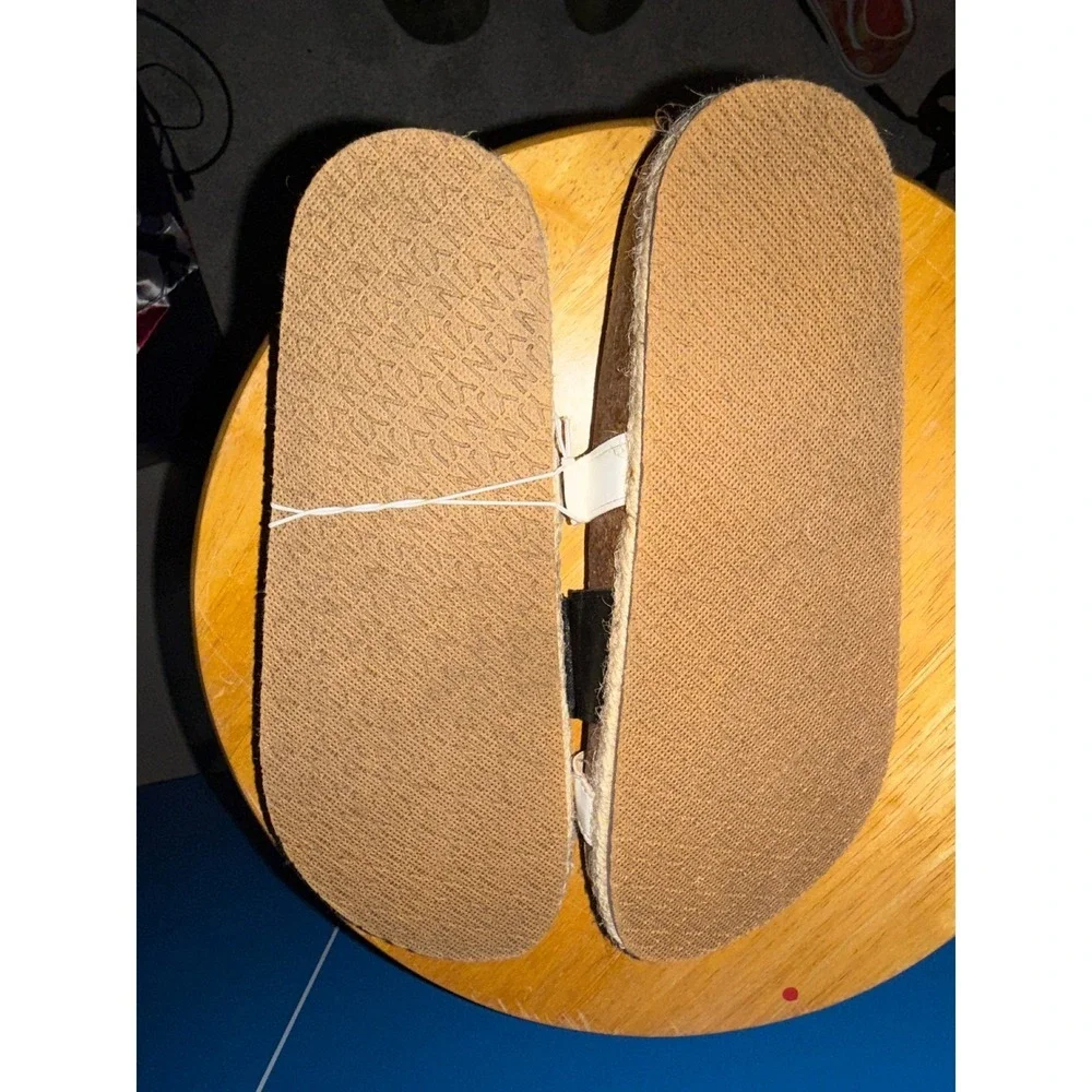 Jones New York Wenelle Colorblock Platform‎ Sandals Black White Cream 7.5M